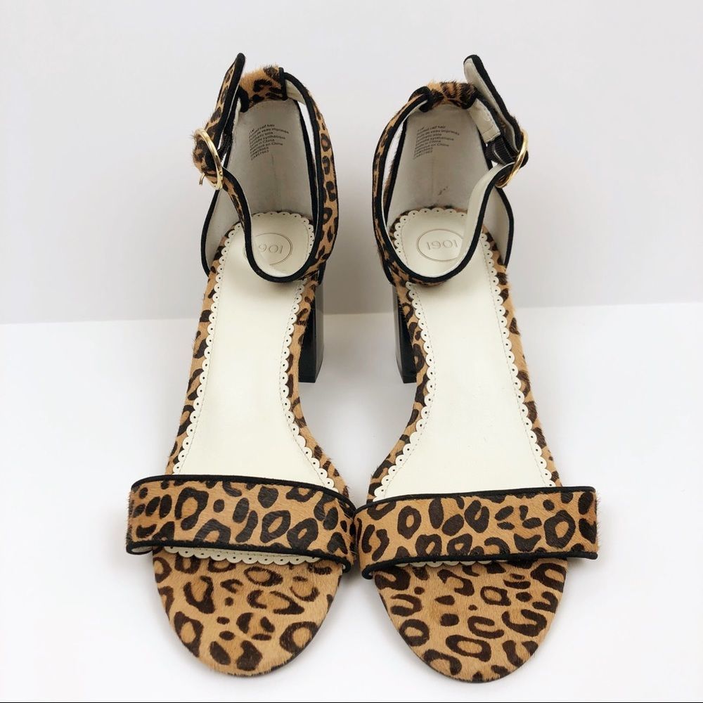 1901 Ellery Cheetah Print Genuine Calf Hair Sandal - Gem
